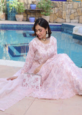 Ballerina By Schick Luxury Embroidered Organza 3 Piece Semi Stitched Suit SDH25BV2 ATHE-01